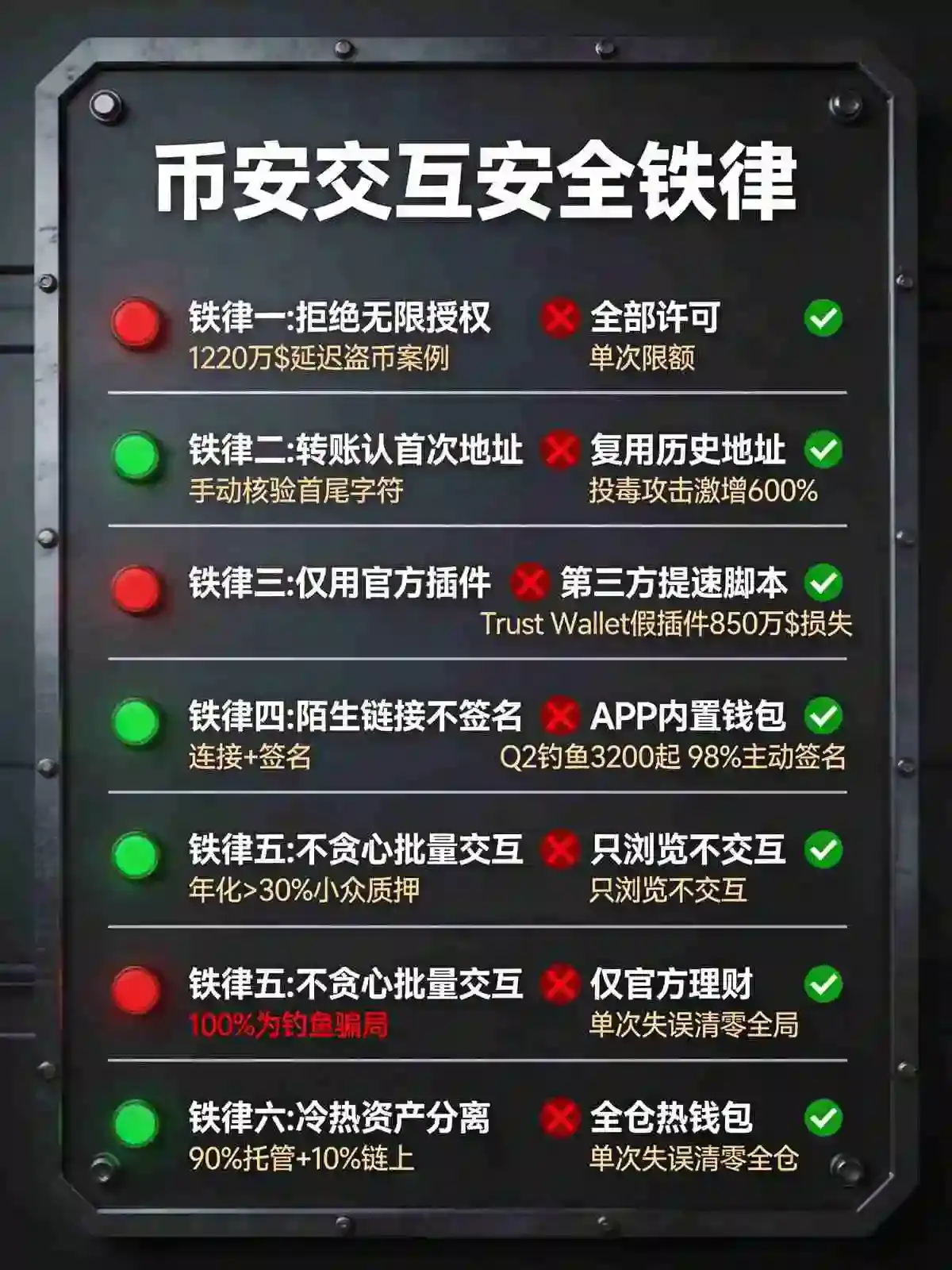 比被盗更可怕的是“主动送钱”:围绕交易所生态的6个钱包交互安全铁律