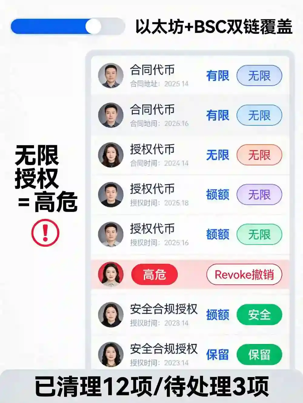 钱包授权大扫除：用Etherscan与BscScan一键撤销风险合约，守住你的链上资产