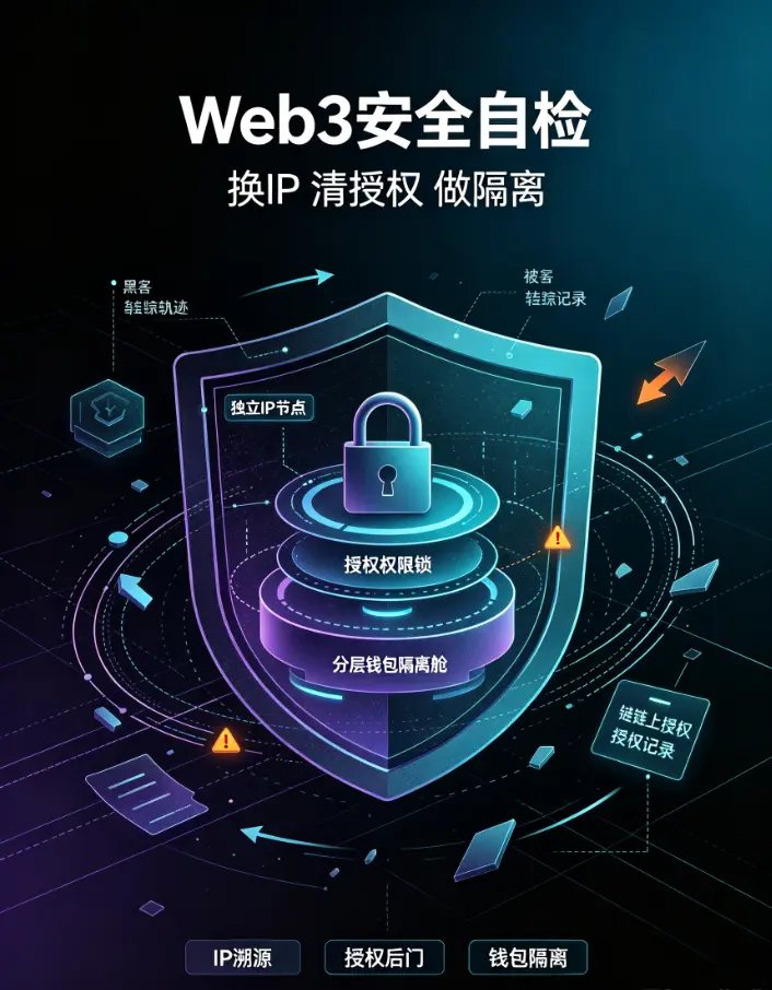 换IP、清授权、做隔离：在用Web3钱包交互土狗项目前的三步安全自检清单